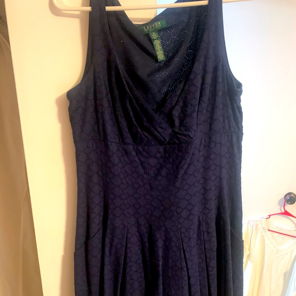 Ralph lauren dress, lacy linen dress